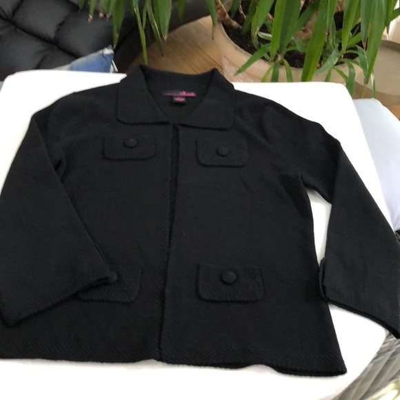 Black cardigan sweater - Picture 1 of 2